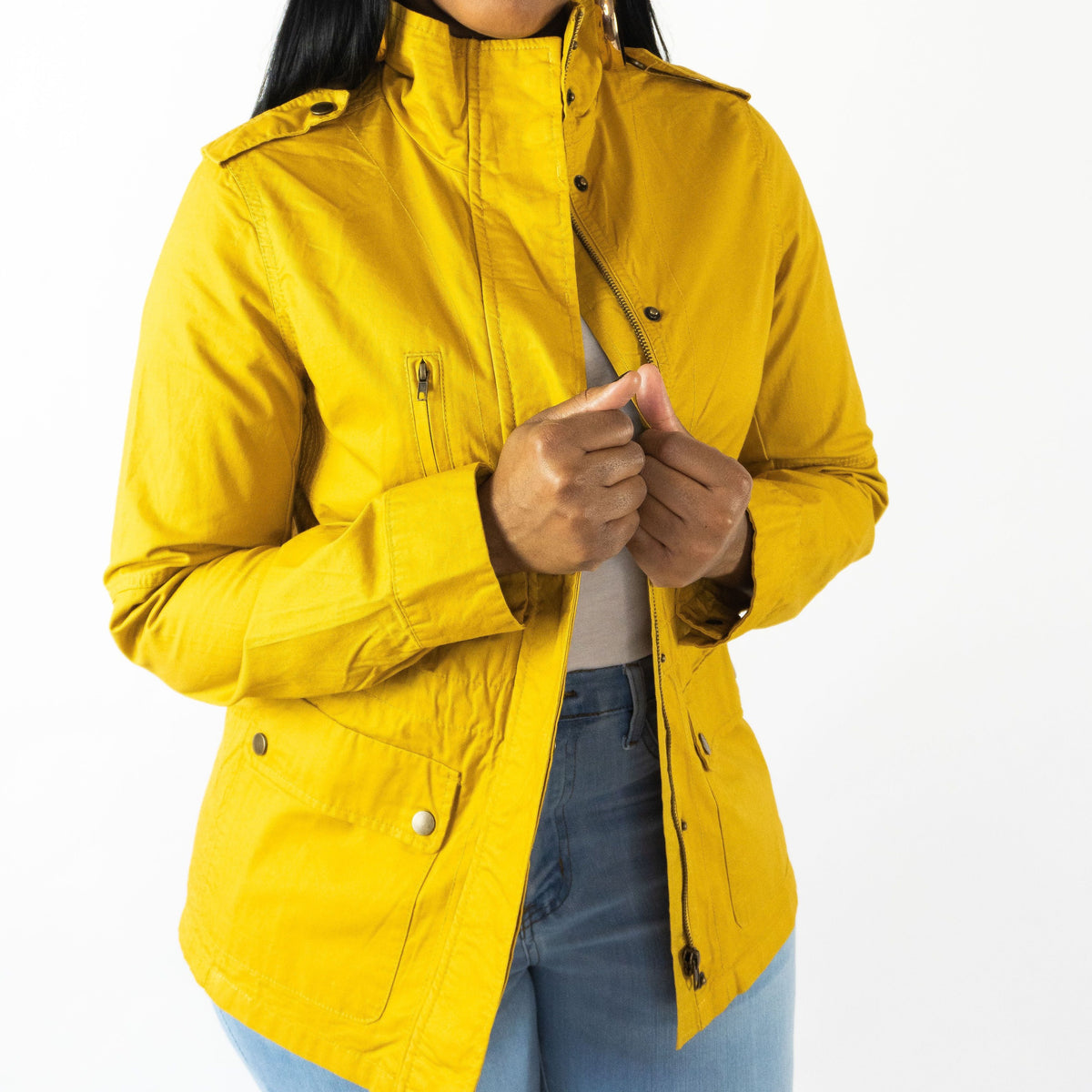 Yellow sales anorak jacket