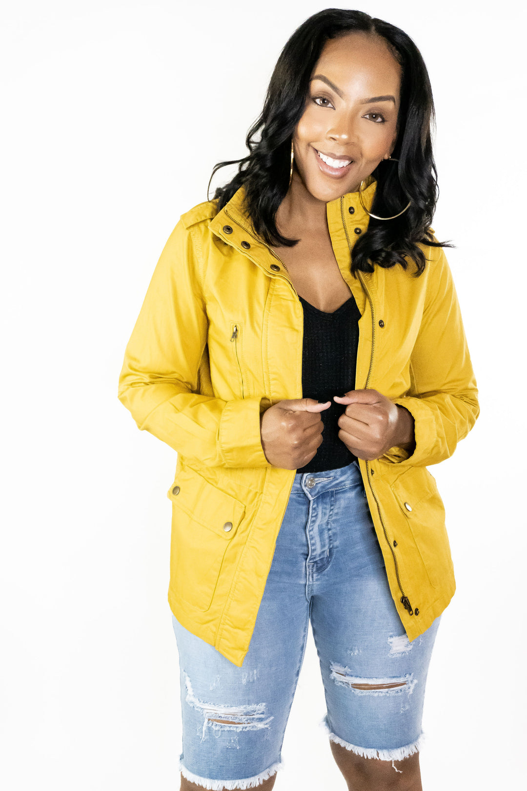Yellow Anorak Jacket – Mi Amor Boutiques